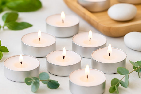 Elevate Your Space with Our  Basil Fragrance Tea Light Candles