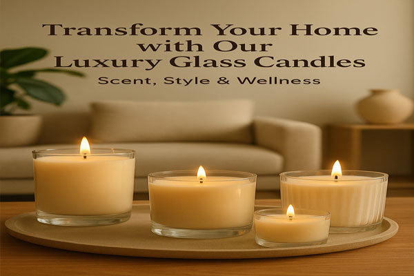 Transform Your Home with Our Luxury Glass Candles: Scent, Style & Wellness