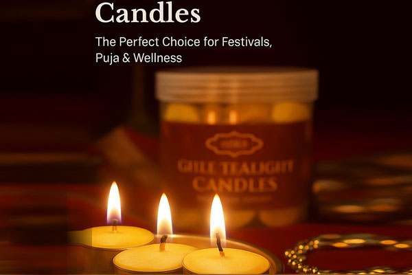 Ghee Tea Light Candles: The Perfect Choice for Festivals, Puja & Wellness