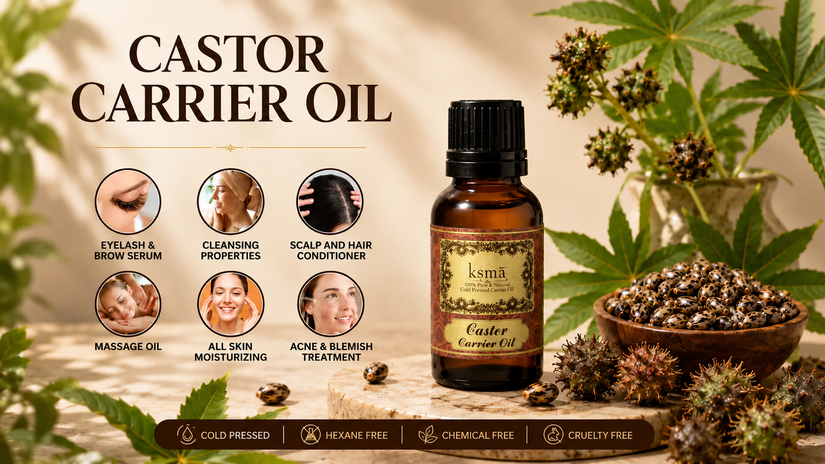Castor Oil Benefits for Skin, Hair and Beard — Ultimate Guide