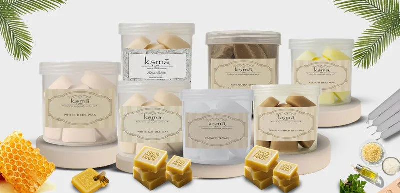 Beeswax with a golden yellow shade used by bees to build strong honeycombs