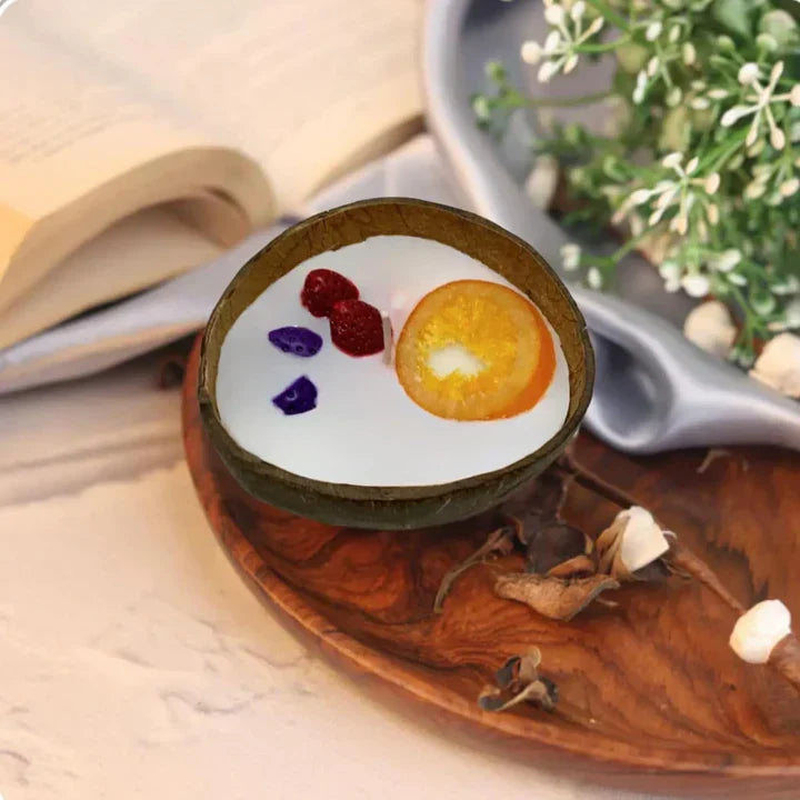 KSMA Coconut Shall Candle Orng Strbrry – A Stylish Bowl Candle for Sweet and Cozy Living