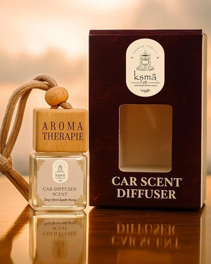 Ksmā Car Diffuser (Arabic Oud Scented) Hanging Car Perfume | Long Lasting Natural Aroma |