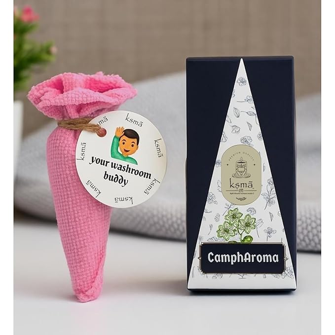 Ksma CamphAroma Natural Camphor Air Freshener Cone | Organic Washroom Buddy