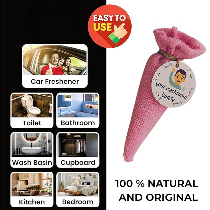 Ksma CamphAroma Natural Camphor Air Freshener Cone | Organic Washroom Buddy