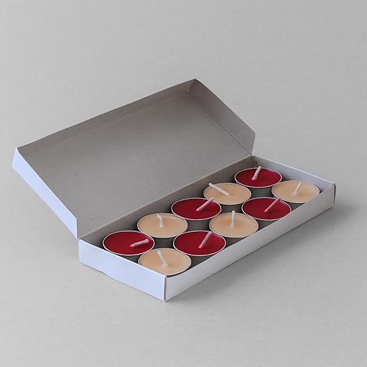 Ksma Tea-Light Candles Vanilla Fragrance (Set of 10)