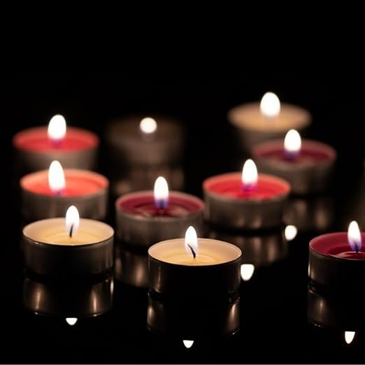 Ksma Tea-Light Candles Vanilla Fragrance (Set of 10)