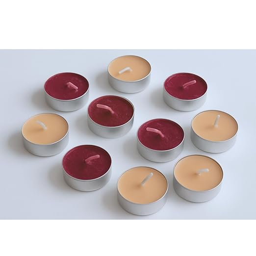 Ksma Tea-Light Candles Vanilla Fragrance (Set of 10)