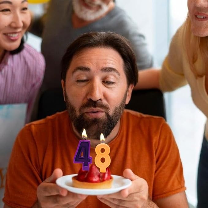 Number birthday candle used during birthday celebration cake cutting