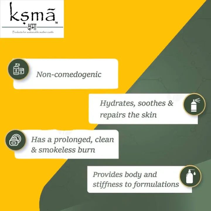 Carnauba wax product packaging label with product information