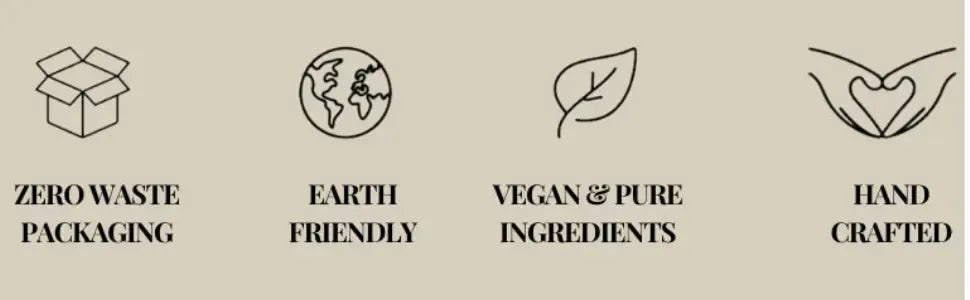Cucumber soap bar product benefits and feature icons layout