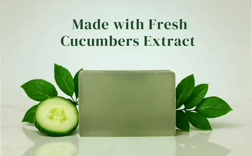 Cucumber soap bar texture close up with smooth surface detail