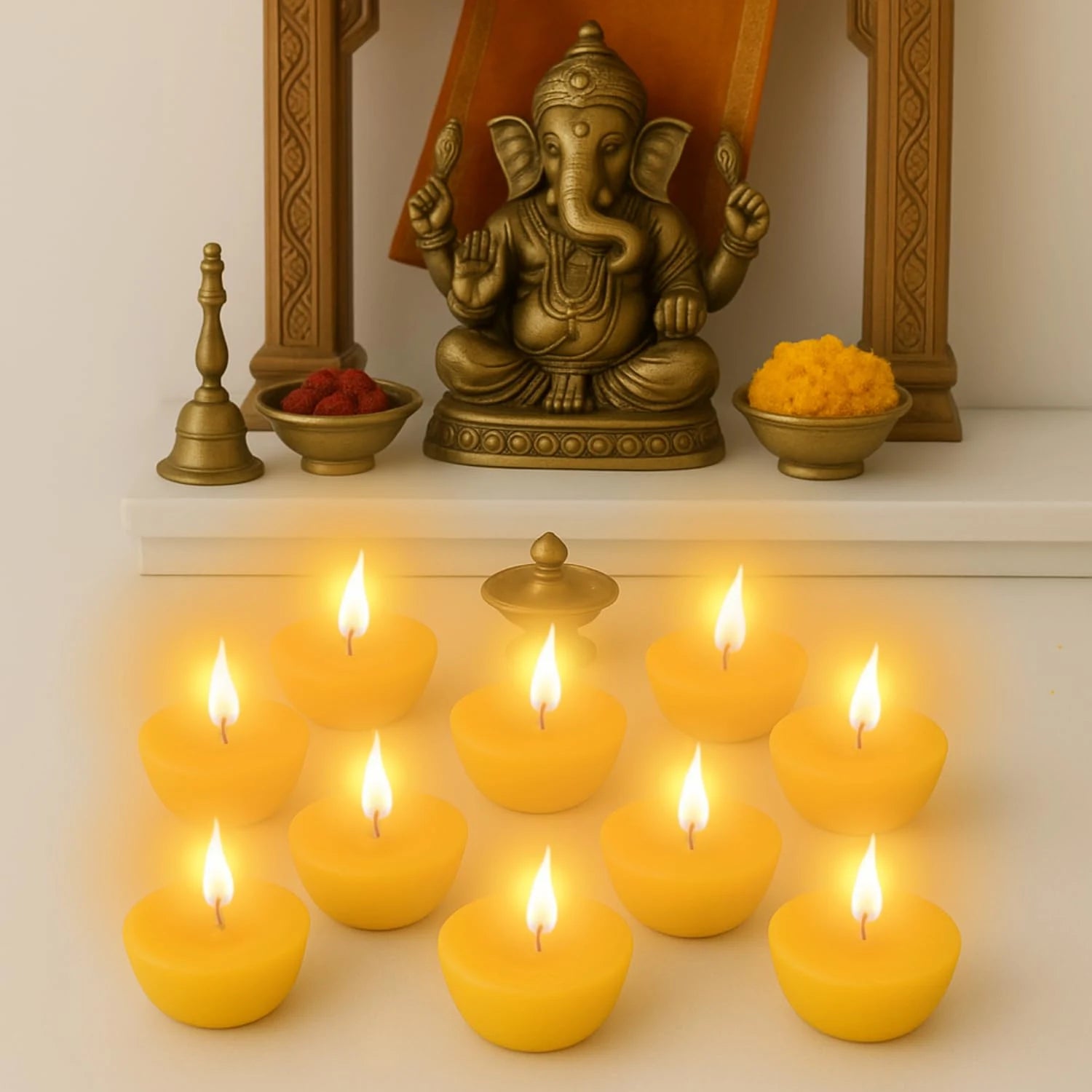 Ghee Diya Candle 30pc for Puja Festivals, Havans & Religious Rituals | Diwali | Home Decor