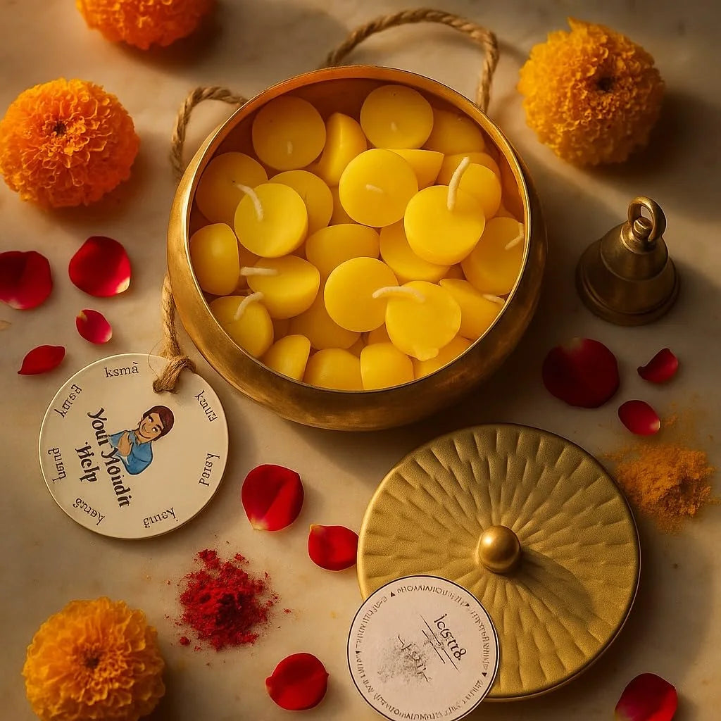 Ghee Diya Candle 30pc for Puja Festivals, Havans & Religious Rituals | Diwali | Home Decor