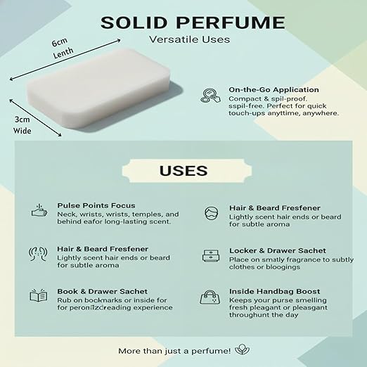 Solid Perfume (British Oud Scented) Luxury Long Lasting Balm Perfume for Men & Women | Alcohol-Free Natural Wax Perfume | Pocket Size Travel Friendly | Premium Royal Oud Fragrance