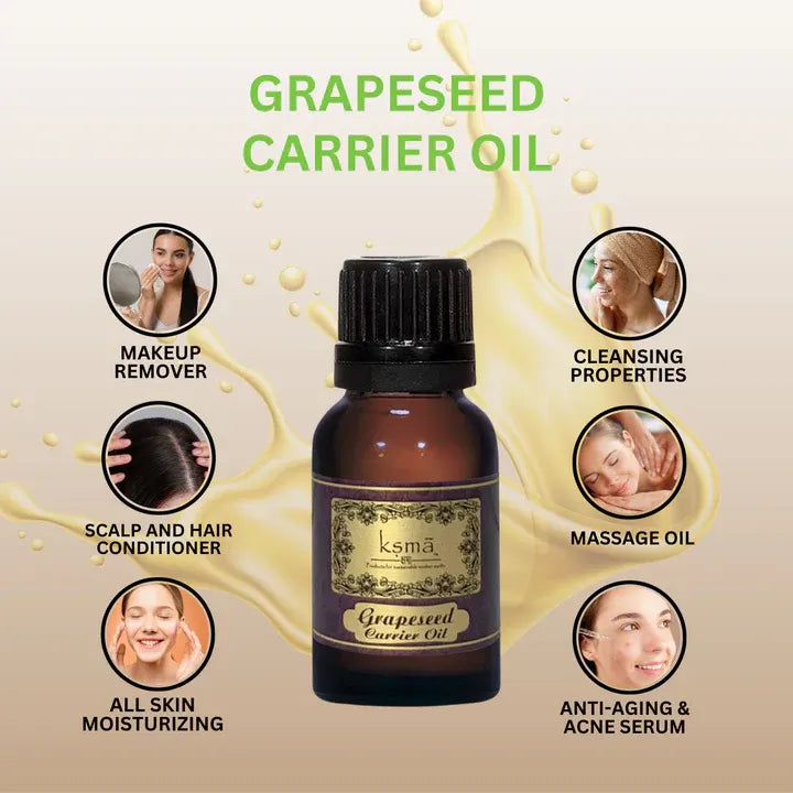 Infographic showing key features and uses of jojoba carrier oil