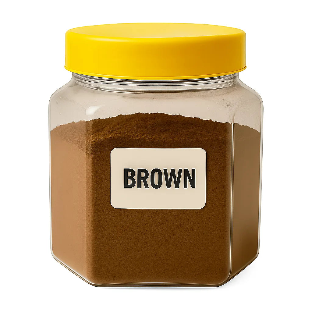 KSMA brown candle pigment 100g jar for candle coloring.