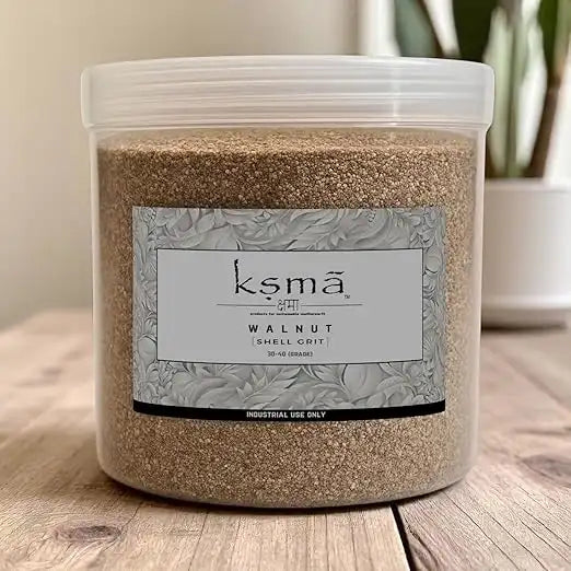 KSMA walnut shell grit 250g grade 30 to 40 abrasive media