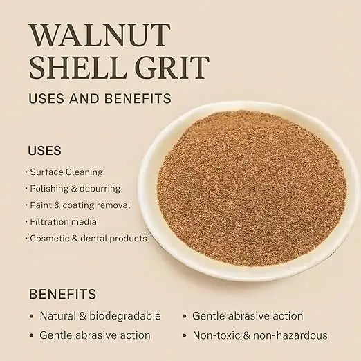 KSMA walnut shell grit grade 30 to 40 for blasting and polishing applications