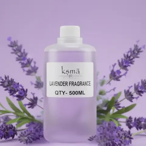 Lavender fragrance oil large container bottle product packaging display