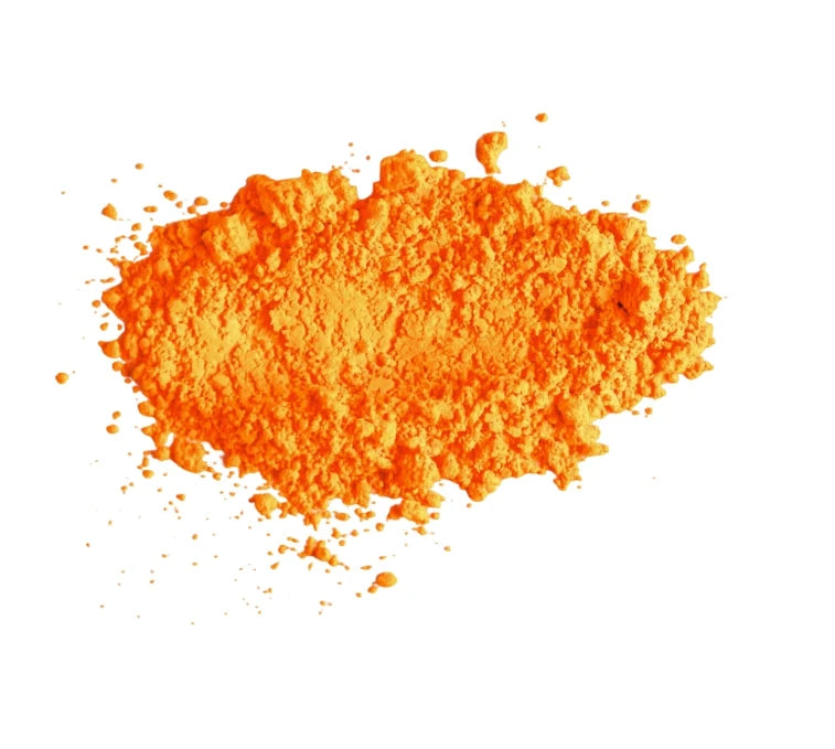 Light orange candle pigment powder texture for candle dye use
