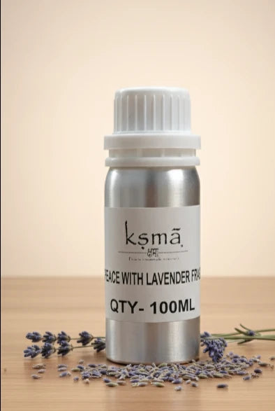 Peace with lavender fragrance oil product image with minimal background