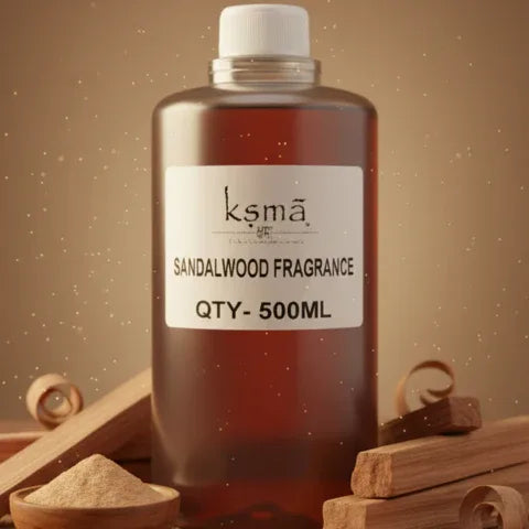 Sandalwood fragrance oil large container bottle packaging display