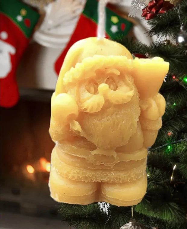 Santa Claus shape decorative candle Christmas theme candle