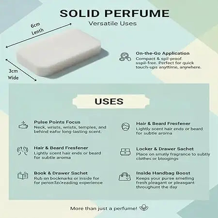 British oud solid perfume packaging with label design close view