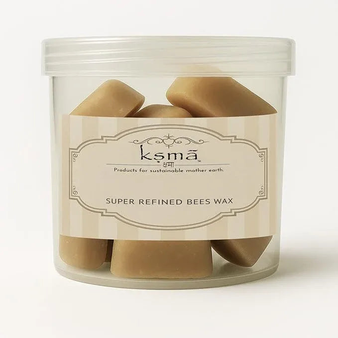 Super refined beeswax blocks in plastic jar candle making material